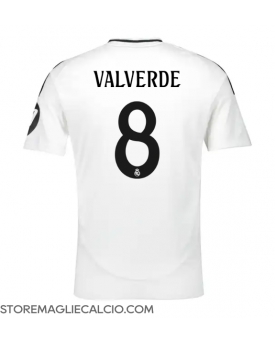 Real Madrid Federico Valverde #8 Maglia Gara Casa Repliche 2024-25